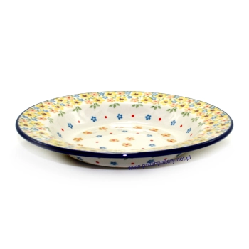 Talerz obiadowy na zupę Ø24cm II Gatunek dek. 2225X Żółte Kwiaty